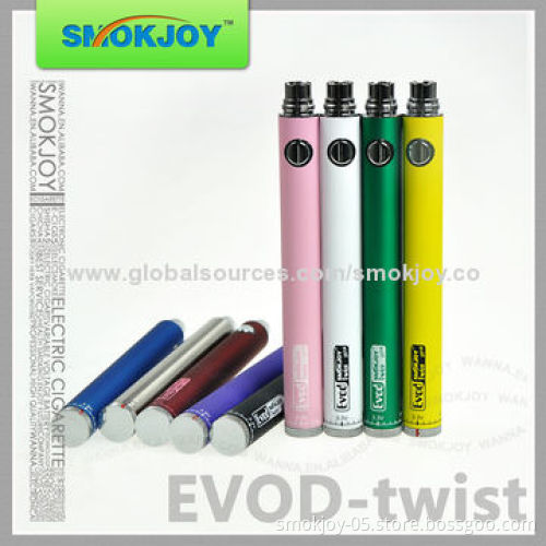 Smokjoy E-cigarette Evod Twist Kit, Variable Voltage eGo Twist Evod Starter Kit, Long Lifespan